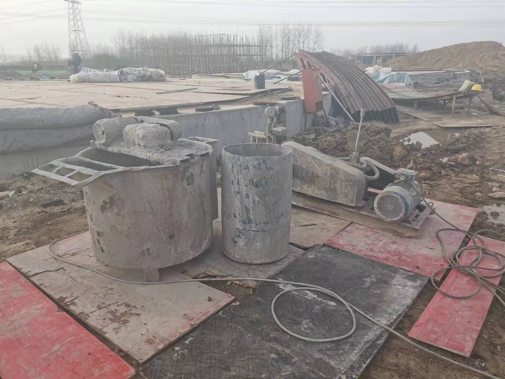 干河街道设备基础注浆
